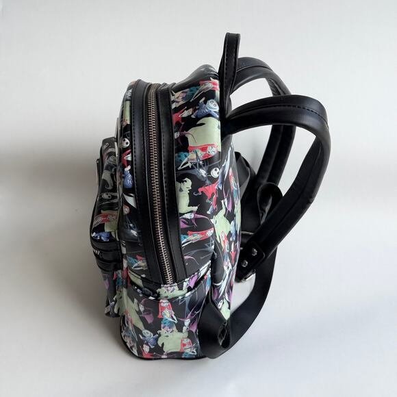 Loungefly Disney Tim Burton\'s The Nightmare Before Character Print Mini Backpack main image 6